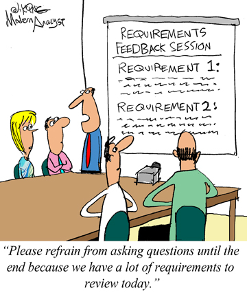 Humor - Cartoon: Requirements Review Workshop